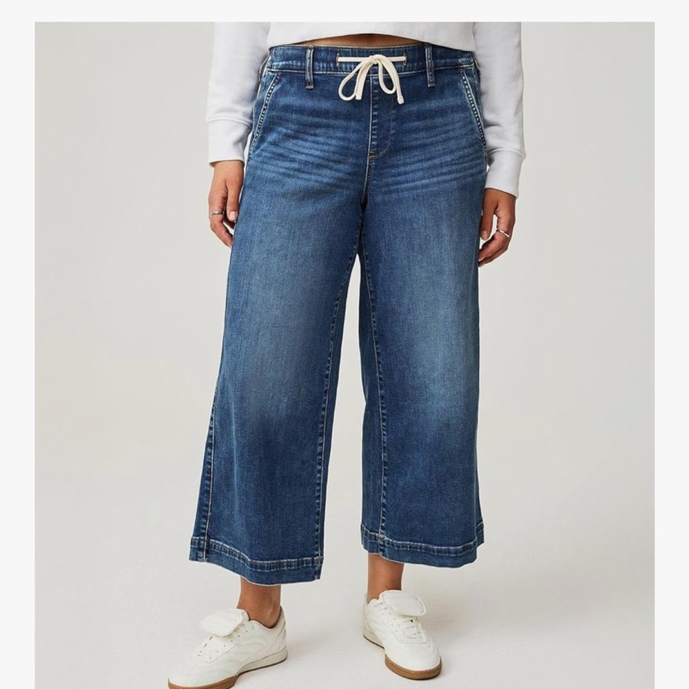 Torrid Denim Wide-Leg Jeans with Drawstring